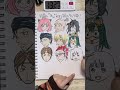 45分で何ができる？『あ』から始まる名前のキャラ何人描けるか検証してみた #Shorts