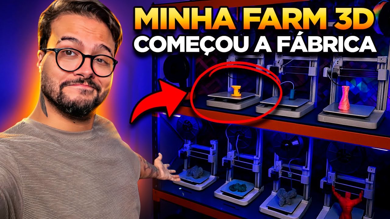 TRANSFORMEI um QUARTO numa FÁBRICA 3D (é sério)