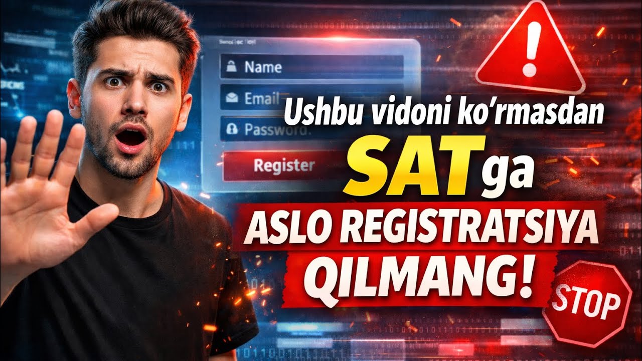 Bu videoni ko’rmasdan SAT ga registratsiya qilmang💥 #sat #satexam #matematika #satmath #education 