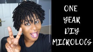 One Year No Grid Microlocs | Visual Recap Journey | DIY Microlocs