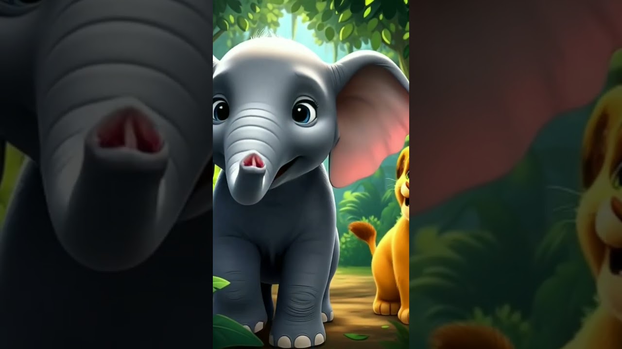 "হাতি আর সিংহছানার সত্যিকারের বন্ধুত্ব 🐘🦁❤️"