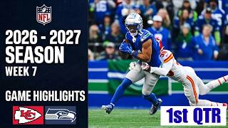 Kansas City Chiefs vs. Seattle Seahawks | Game Highlights 1st-Qtr | Week 7 NFL 2026