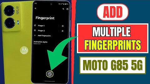 How To Add a Second Fingerprint In Motorola Moto G85 5G | Fingerprint Unlock Setup