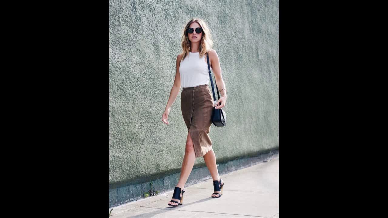 How To Style Button Front Skirts