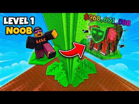 Starting Over As Noob But I'm Hacker In Grow Beanstalk For Brainrots Roblox