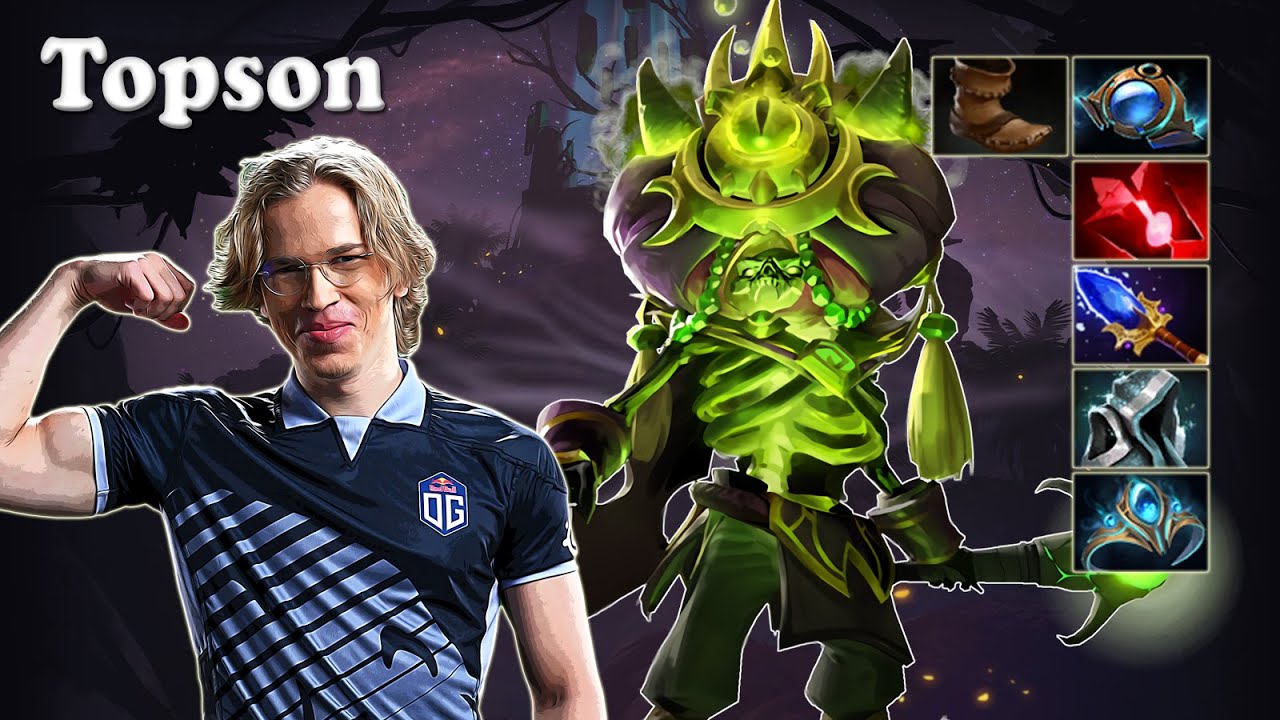 Topson - Pugna Midlane | Dota 2 7.30e Gameplay