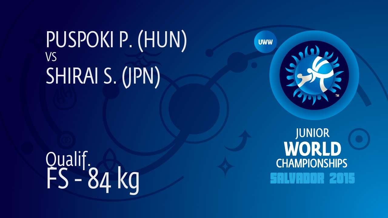 Qual. FS - 84 kg: S. SHIRAI (JPN) df. P. PUSPOKI (HUN) by TF, 10-0