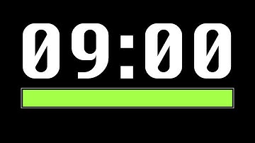 9 Minute Timer [ Progress Bar ] - 4K 60 FPS