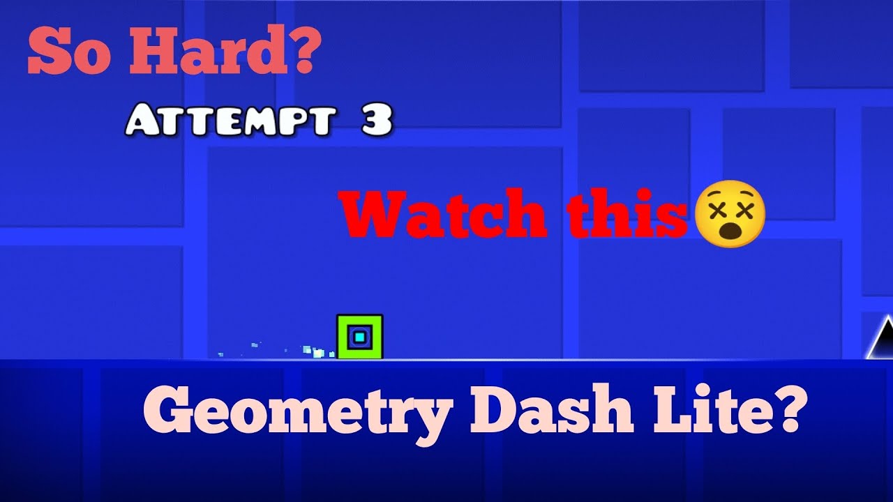 I played Geometry Dash Lite but... it happened - YouTube