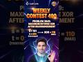 LeetCode 3849: Maximum Bitwise XOR After Rearrangement | Weekly Contest 490
