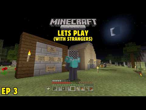 Taxes and Zombie Spawner - Playing with Strangers Ep 3 (Minecraft Xbox 360)