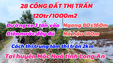 ( số 334 ) 28 công đất lúa cực đẹp,xe 3 tấn vào,cách thị trấn 2km tại Mộc Hoá - 0356.317.301