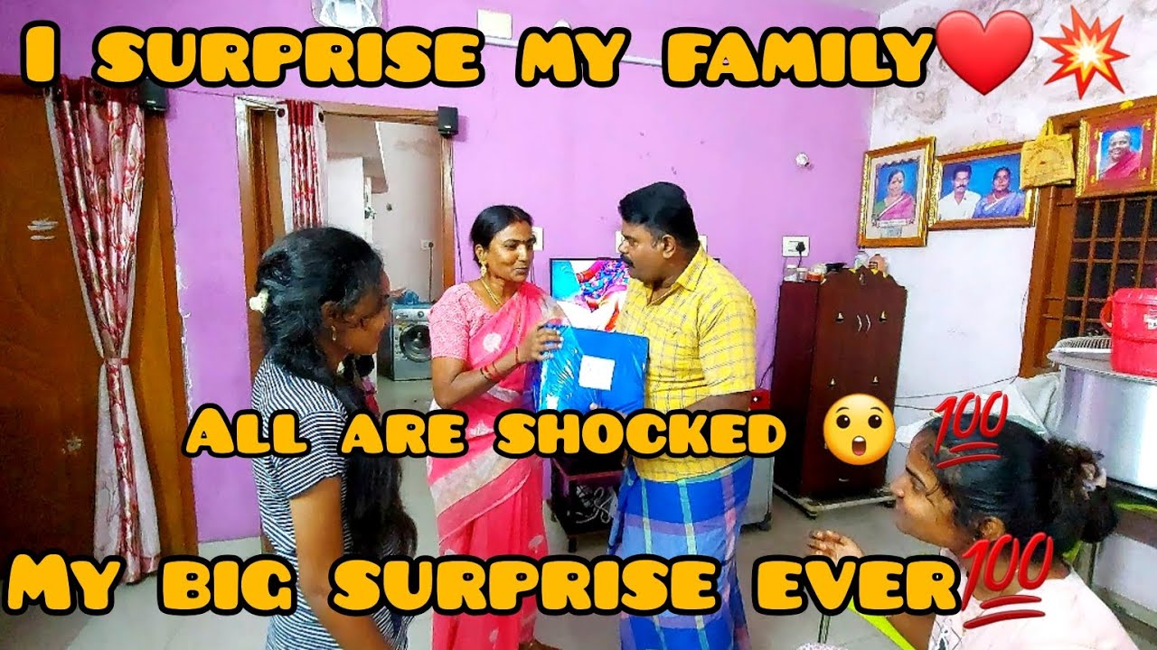 A very very big surprise for my family🎁❤💯 Total family hpy annachi😍💥❤💯 #lifeofjay #subscribe #task