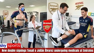 Arsenals 149M Double Transfer Is Happening Tonali Alvarez Officially Begin Medicals At Emirates