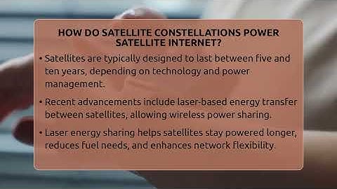How Do Satellite Constellations Power Satellite Internet? - Talking Tech Trends