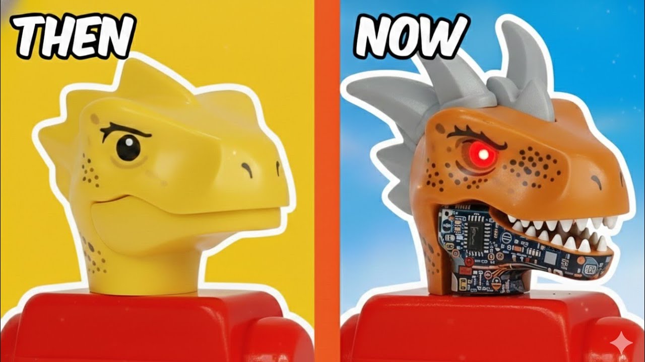 История динозавров из LEGO!