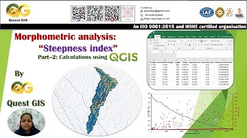 Part 2 Morphometric analysis Steepness index calculation using QGIS