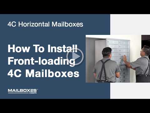 Mailboxes.com | How to Install Front-Loading 4C Horizontal Mailboxes