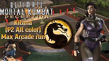 Ultimate Mortal Kombat Deception Kitana(P2 ALT color)MAX arcade run