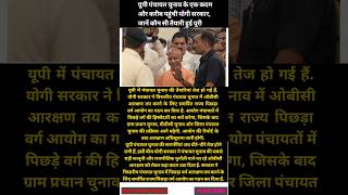 UP Panchayat Election 2026 Big Update | Yogi Government Takes Major Step On OBC Reservation#news