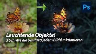 Glowing butterfly in 3 steps | Photoshop tutorial screenshot 5