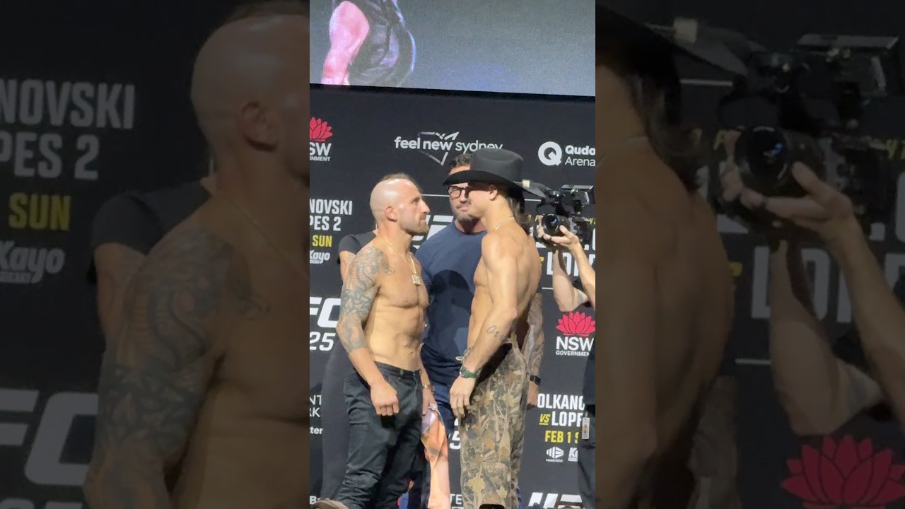 🤝🏆 ALEX VOLKANOVSKI VS DIEGO LOPES 2 PRESS CONFERENCE FACE OFF (UFC 325)
