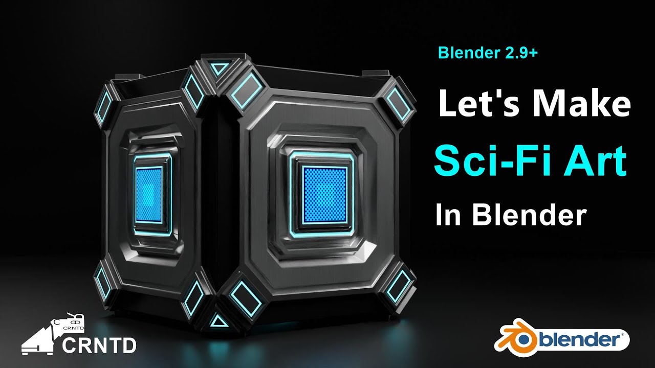Make A Sci-Fi Art In Blender | Blender Hard Surface Modeling Tutorial ...