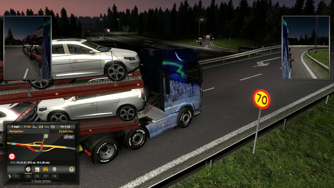 Euro Truck Simulator 2   Orebro to Dortmund   Car Transporter 4k 240fps