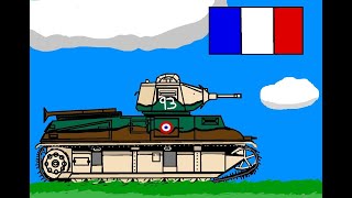 Scribble It: The Drawing Of A Somua S-35 Featuring Campbell The Toast  [Tweak #1]
