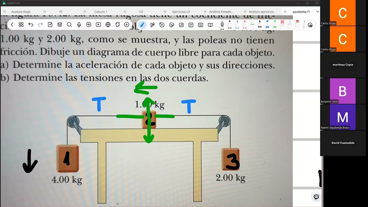 Física 1 - Ayudantía 5: Ejercitación Leyes de Newton [Carlos Rojas]