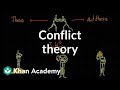 Conflict theory  society and culture  mcat  khan academy