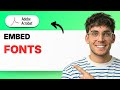 How to Embed Fonts Adobe Acrobat Pro [2026 Full Guide]