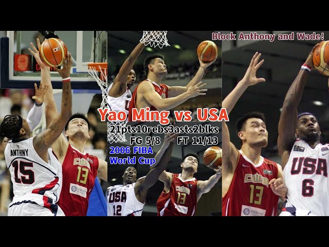 Yao Ming 21pts10rebs3asts2blks vs USA（08/20/2006） - YouTube