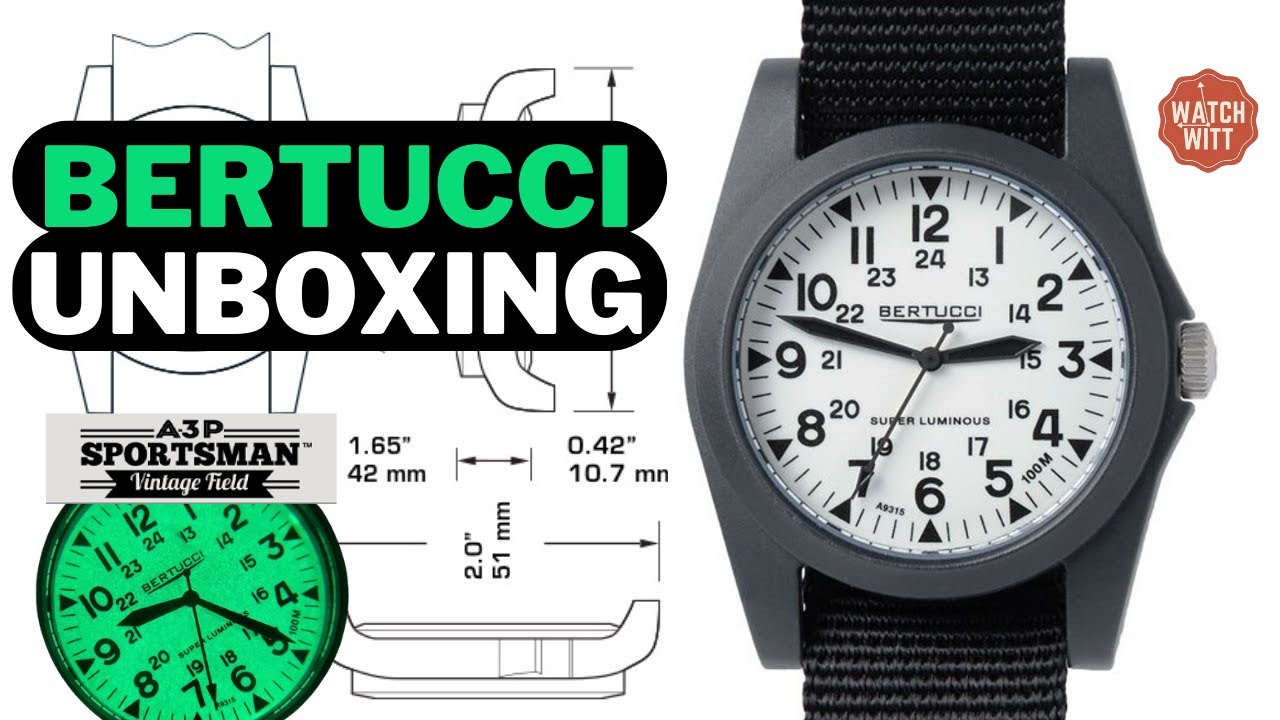 Sold as The Ultimate Field Watch Bertucci A3P Sportsman Vintage