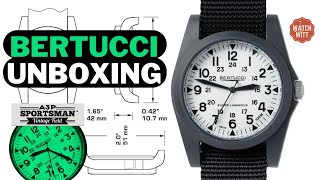 Sold as The Ultimate Field Watch  Bertucci A3P Sportsman Vintage Field Unboxing