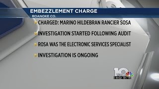 Roanoke County employee charged with embezzlement