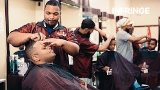 INFRINGE meets Denny Moe at his Harlem barbershop
