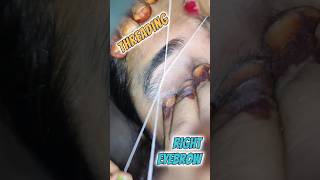 Right Brow Bottom Hair Threading #eyebrow