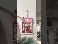 Raz 7" Set of 3 Gingerbread Patisserie Pink House Christmas Ornaments 4616426