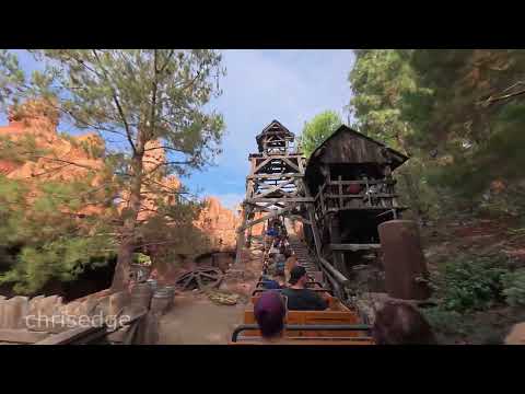 4K - Disneyland - Big Thunder Mountain Last Row 120fps RS to rendered 60fps - 2025-11-11