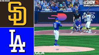 Dodgers vs. Padres Simulation | 5/19/26 | MLB The Show 26 PS5 Gameplay