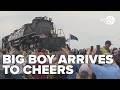 Union Pacific's Big Boy 4014 steam locomotive arrives in Argos, Indiana