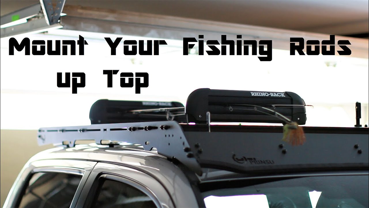 RhinoRack Fishing Rod Holder Toyota Prinsu Roofrack YouTube