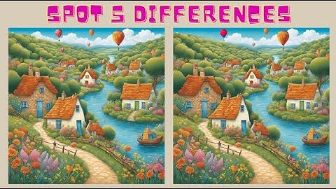Only 1% Can Spot ALL 5 Differences in 10 Puzzles!  #spotthedifference