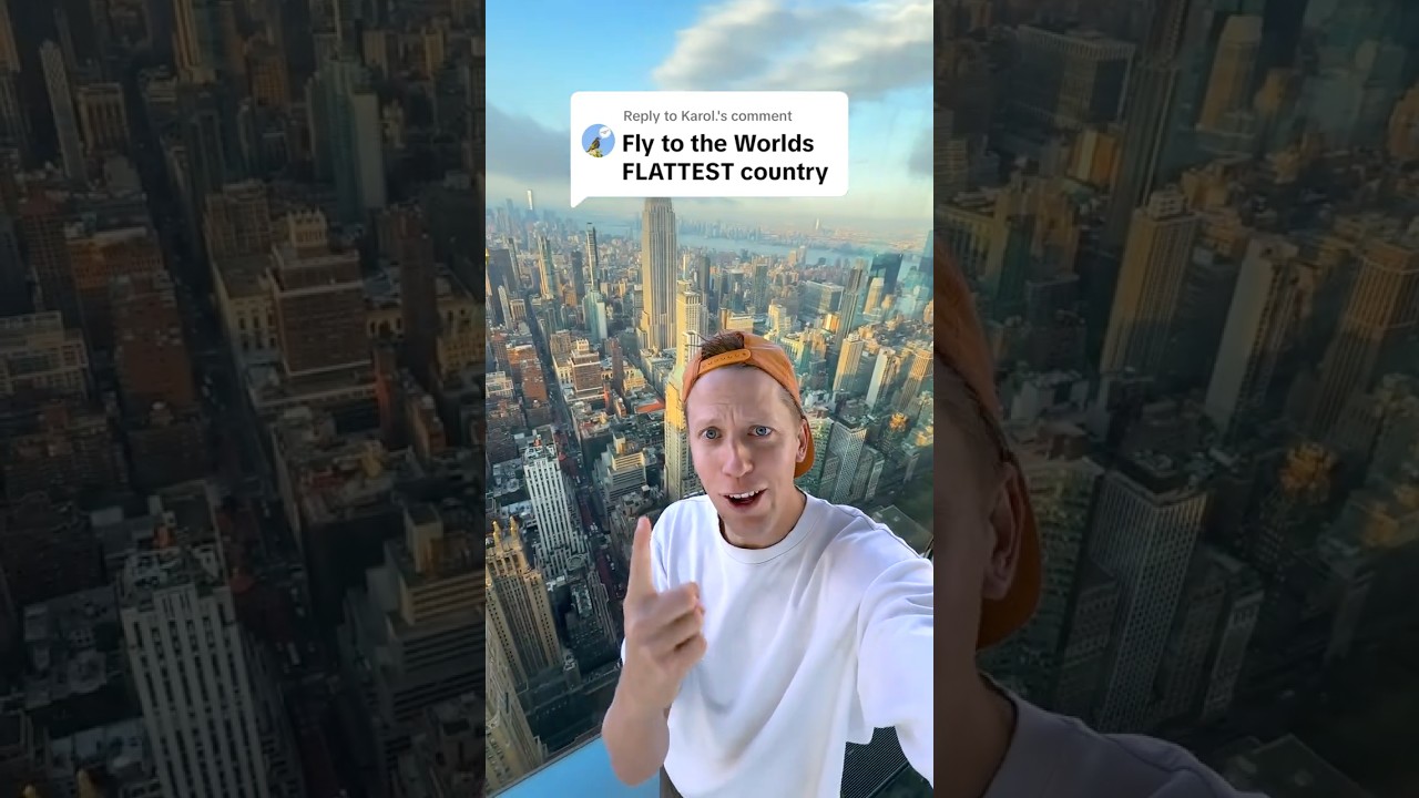 Flying to the FLATTEST Country in the World