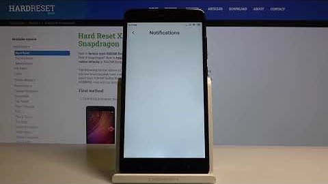 How to Enter Notification Settings in XIAOMI Redmi Note 4– Manage Notifications Settings