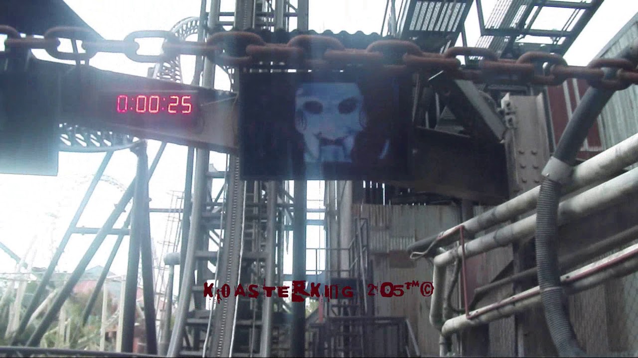 SAW The Ride Thorpe Park Front POV 352019 YouTube