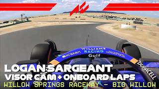 F1 2023 Willows Springs | Logan Sargeant Onboard | #assettocorsa