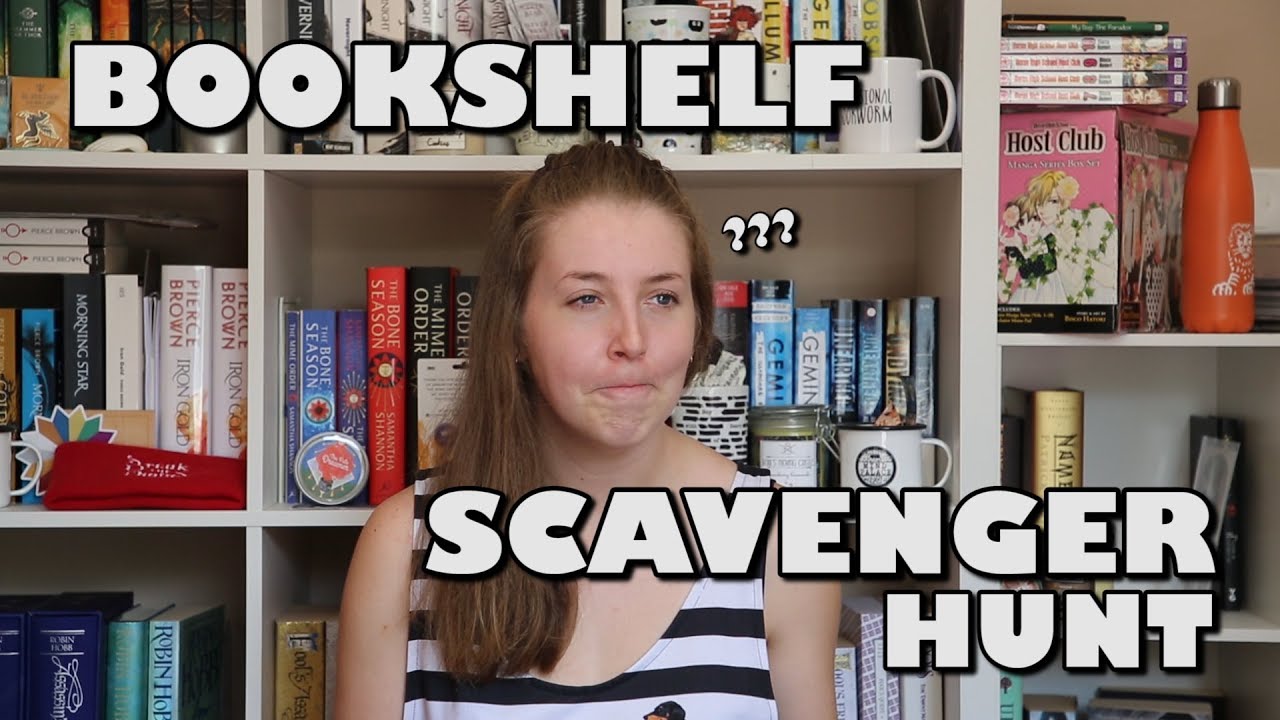 Bookshelf Scavenger Hunt | BOOK TAG | 2019