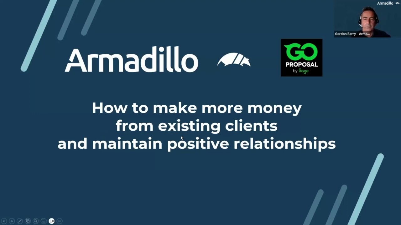Hosted by Armadillo & GoProposal/Sage Virtual Event - 18th June